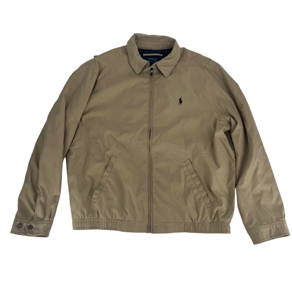 Polo Ralph Lauren Other - Polo By Ralph Lauren Jacket Mens Large Tan Mocha Herrington Grid Plaid Line
